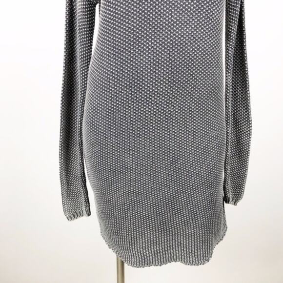 One Teaspoon XS NWOT Women Gray Knit Mock Long Sleeve Sweater Dress - Picture 3 of 7
